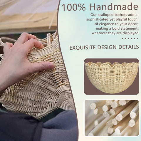 JubilantJive scalloped wall basket bathroom-organizer keeps towels neatly within reach.