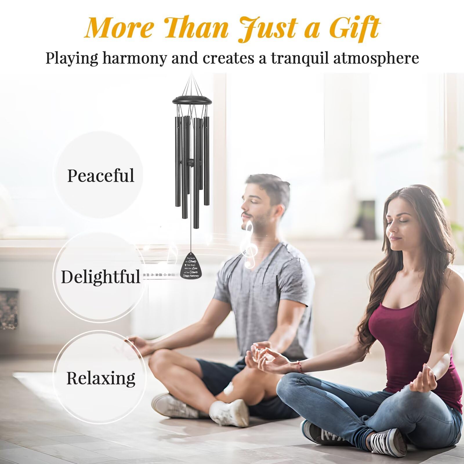 Jubilora wind chimes arrive gift-ready for anniversaries and special moments