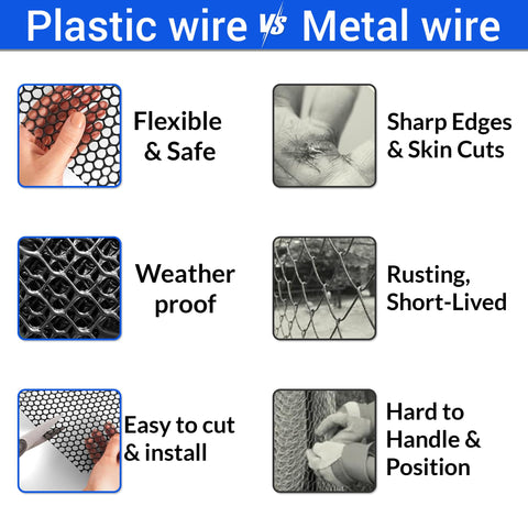 JUBUX durable ABS plastic fence material suitable for outdoor use.