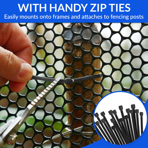 JUBUX non-toxic reusable plastic fence roll for sustainable use.