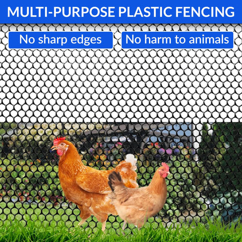 JUBUX rabbit garden fence protects plants and pets effectively.