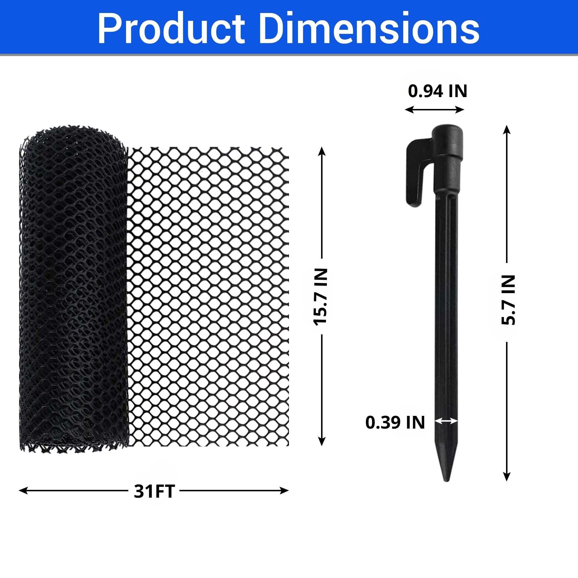 JUBUX weatherproof mesh roll with easy cut design for DIY setup.