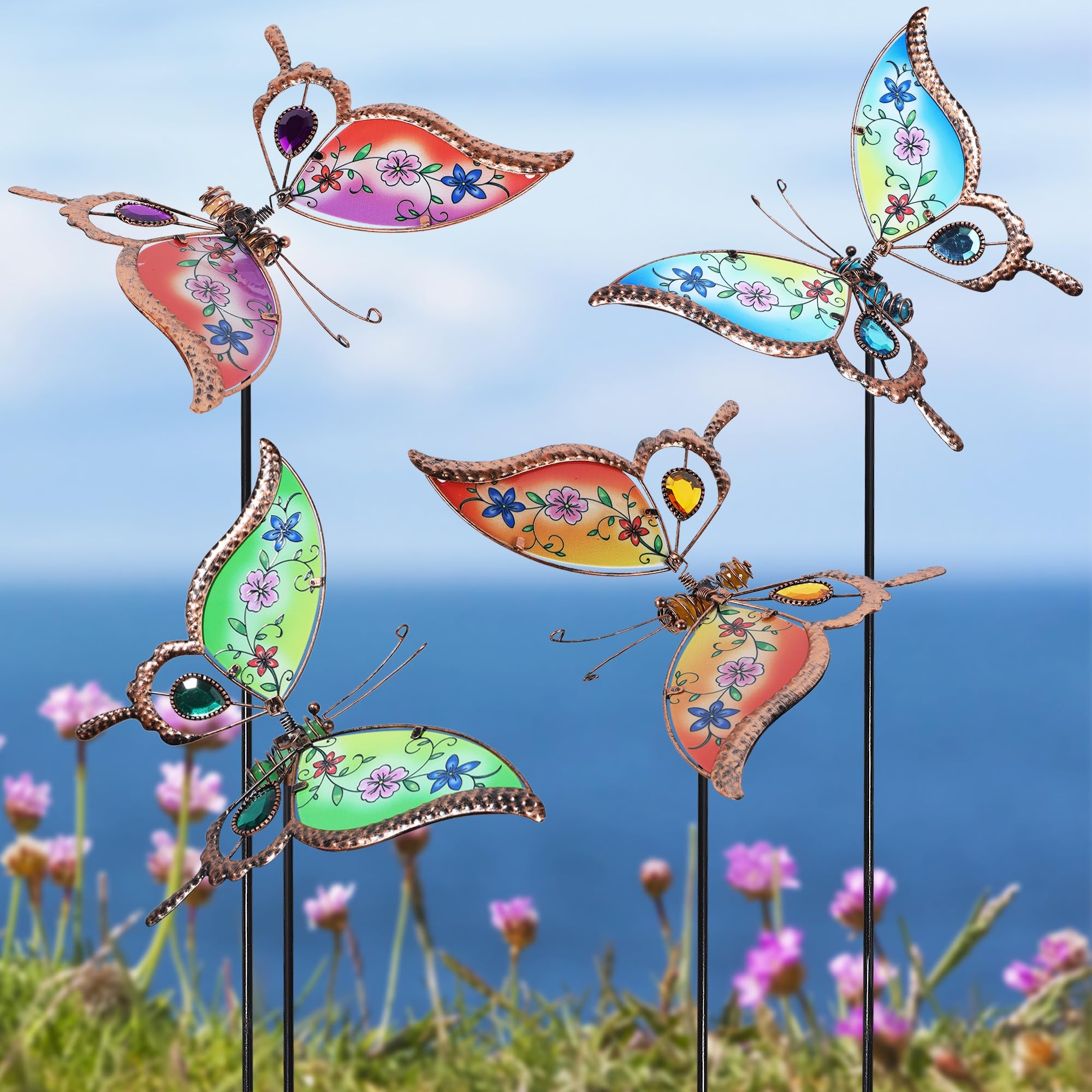 Juegoal UV-coated stake resists weather for year-round garden display