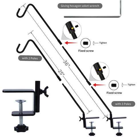 Juegoal deck hook on rail clip shows easy installation and quick setup.