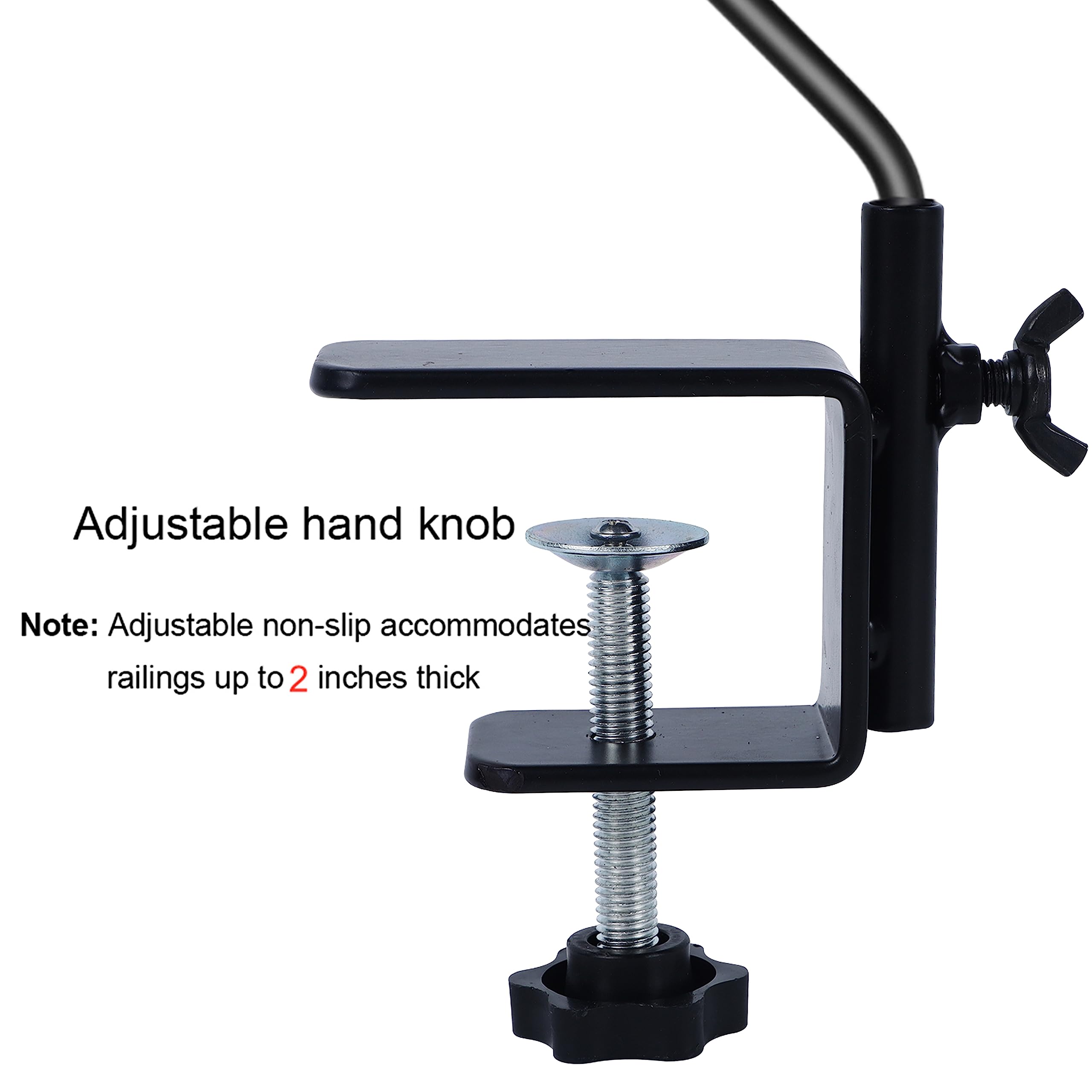 Juegoal deck hook supports wind chimes to decorate outdoor spaces.