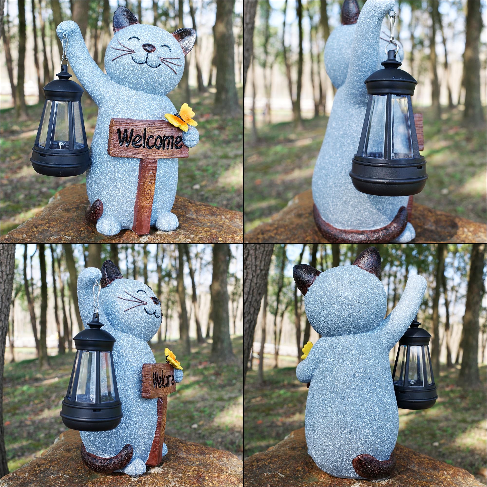 Juegoal gift-worthy cat statue for moms, grandmas, and gardening fans.