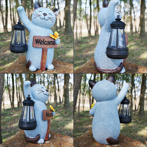 Juegoal gift-worthy cat statue for moms, grandmas, and gardening fans.