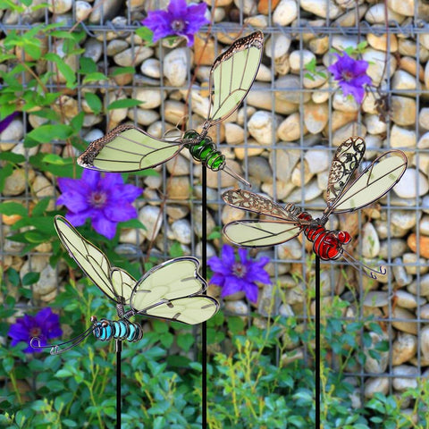 Juegoal indoor outdoor yard art stake for gardens, patios, and balconies.