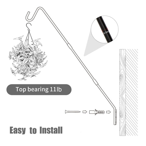 Juegoal suet basket hanging securely on the deck hook.