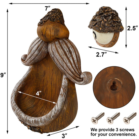 Juegoal Tree Face Bird Feeder easy to mount on a tree