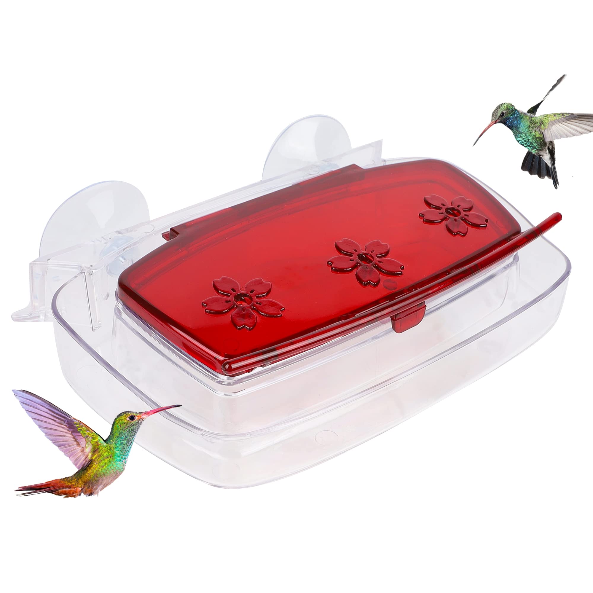 Juegoal red lid and clear bowl enhance window viewing experience.