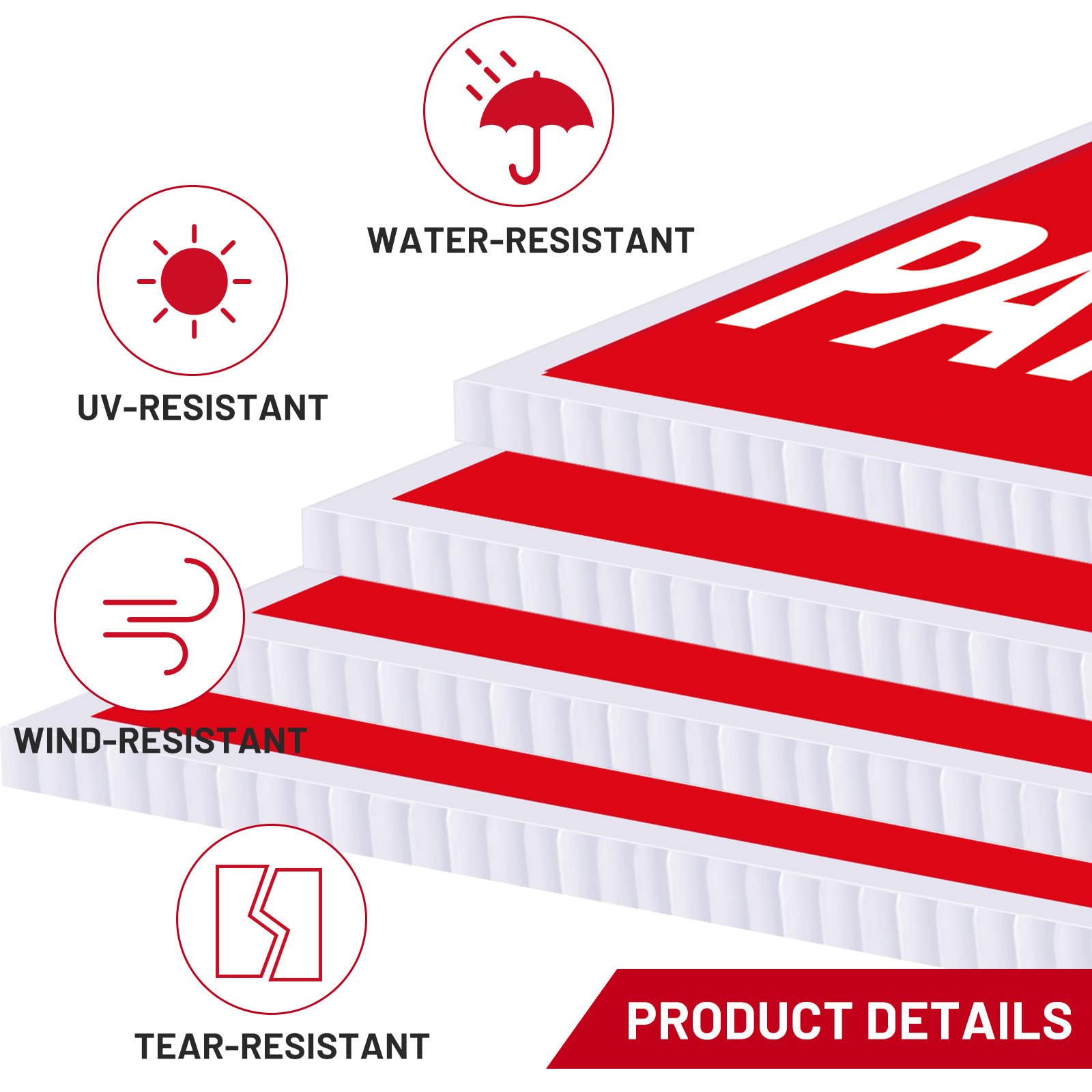 Juexica sign weatherproof materials withstands rain and sun.