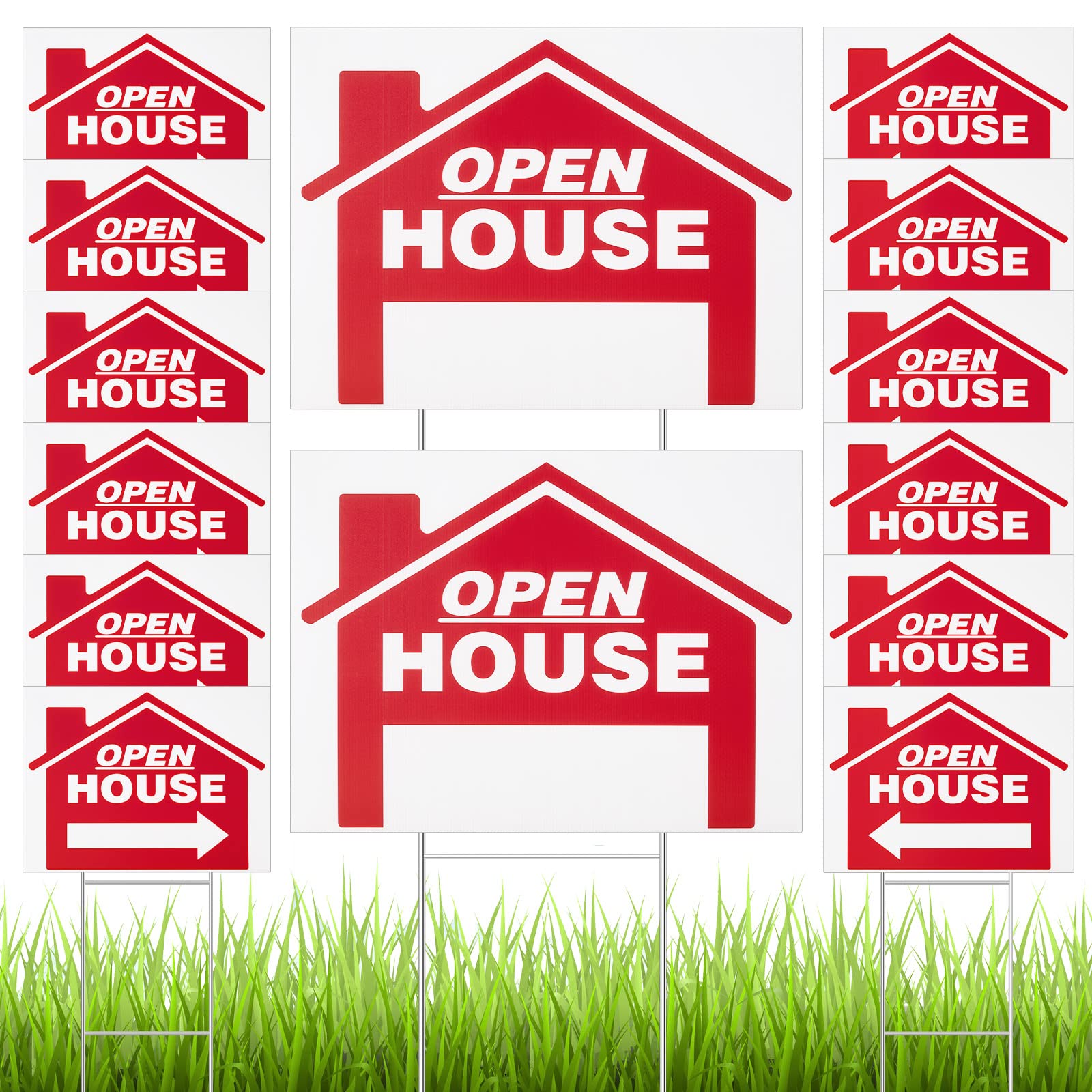 Juexica open-house sign 24x18 double-sided for clear visibility from both directions