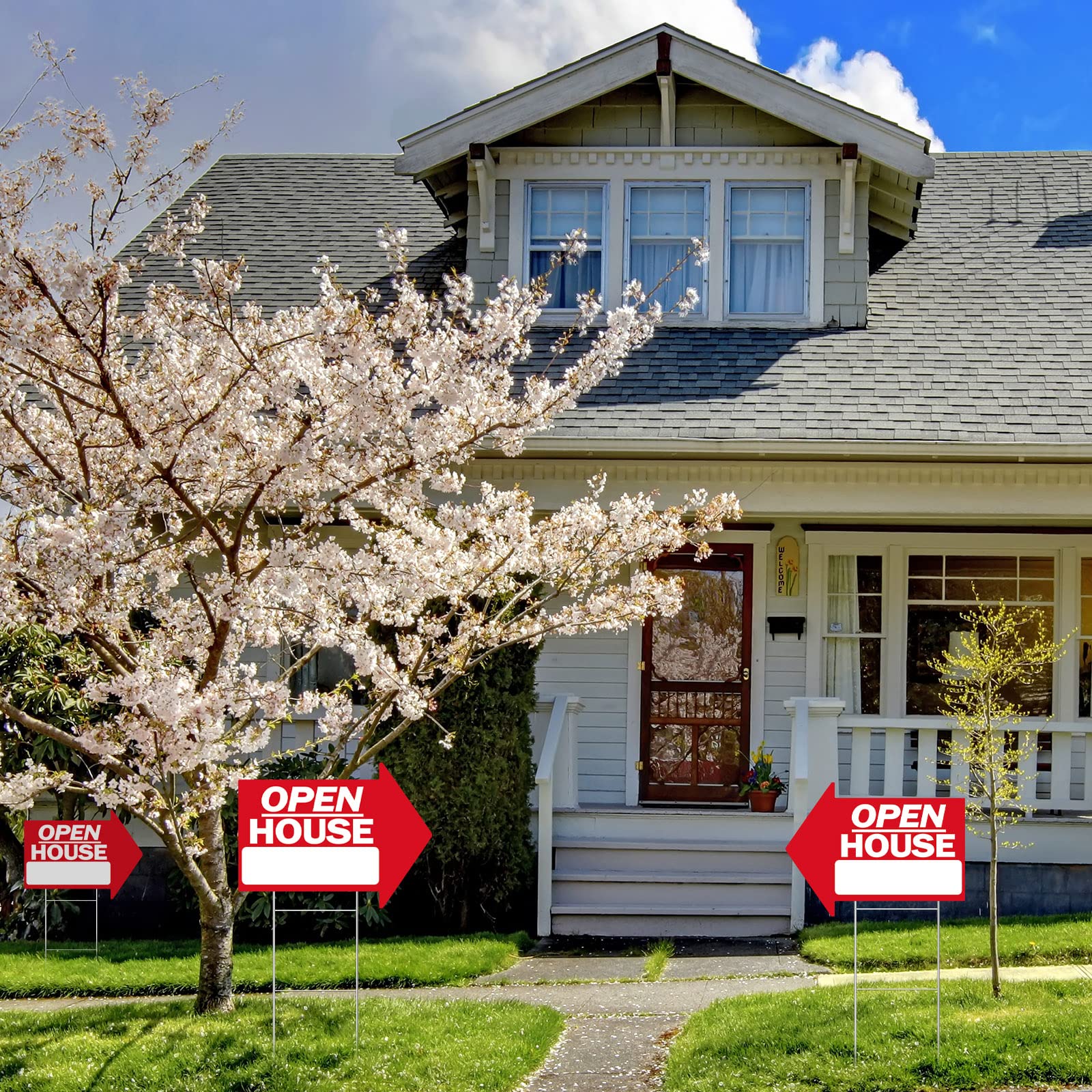 Juexica real estate sign set helps agents attract attention and guide buyers
