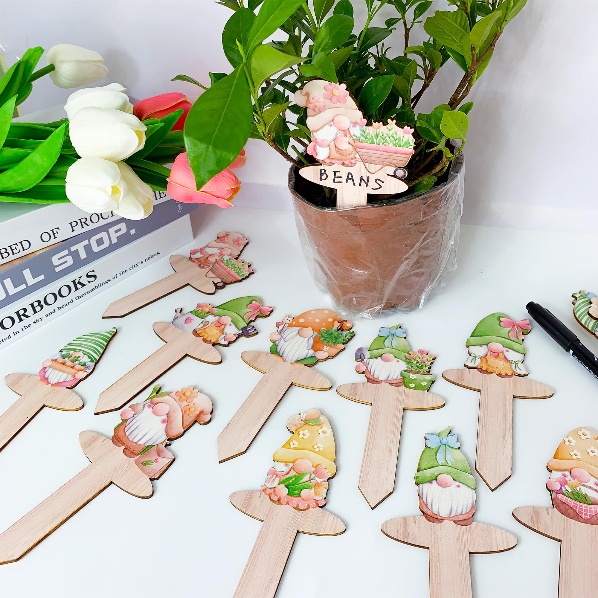 Great JuGeoZhi labels for labeling flowers, trees, and fruit in home gardens