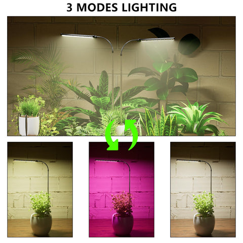 Juhefa gooseneck angle adjustment lets you target tall or compact plants.