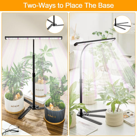Juhefa grow light with 108 LEDs for broad spectrum coverage.