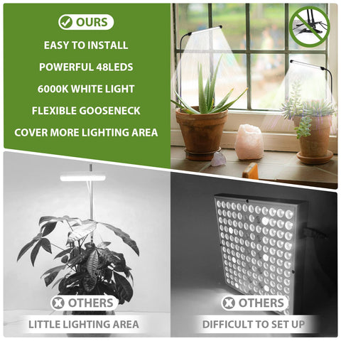 Juhefa Grow Light auto timer keeps plants on schedule while you’re away