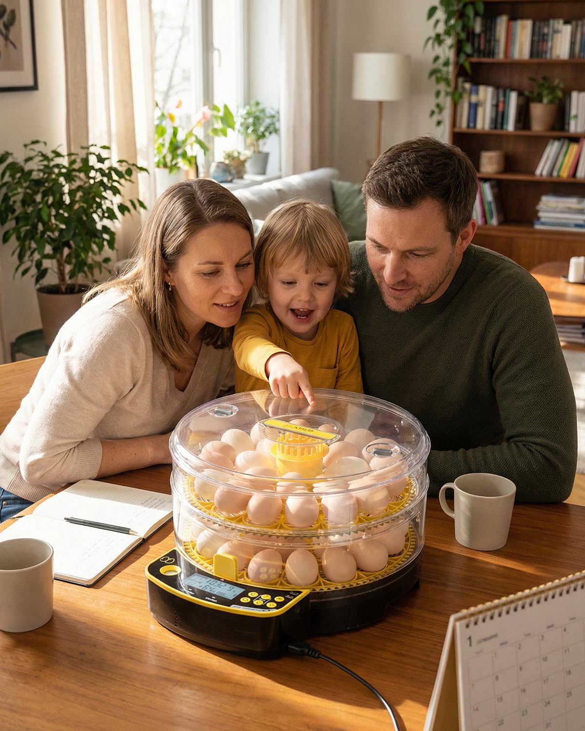 JUJOJB incubator used as a brooder after hatch for chicks