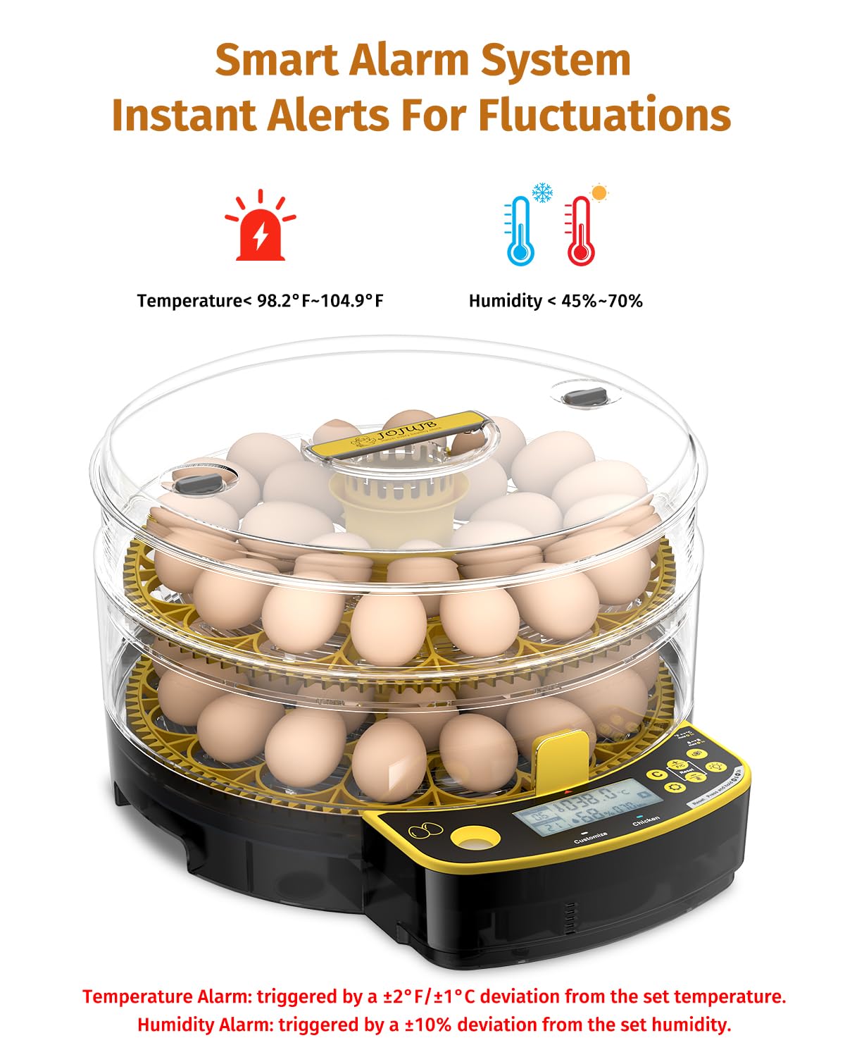 JUJOJB external water refill feature enabling moisture adjustments without lid opening