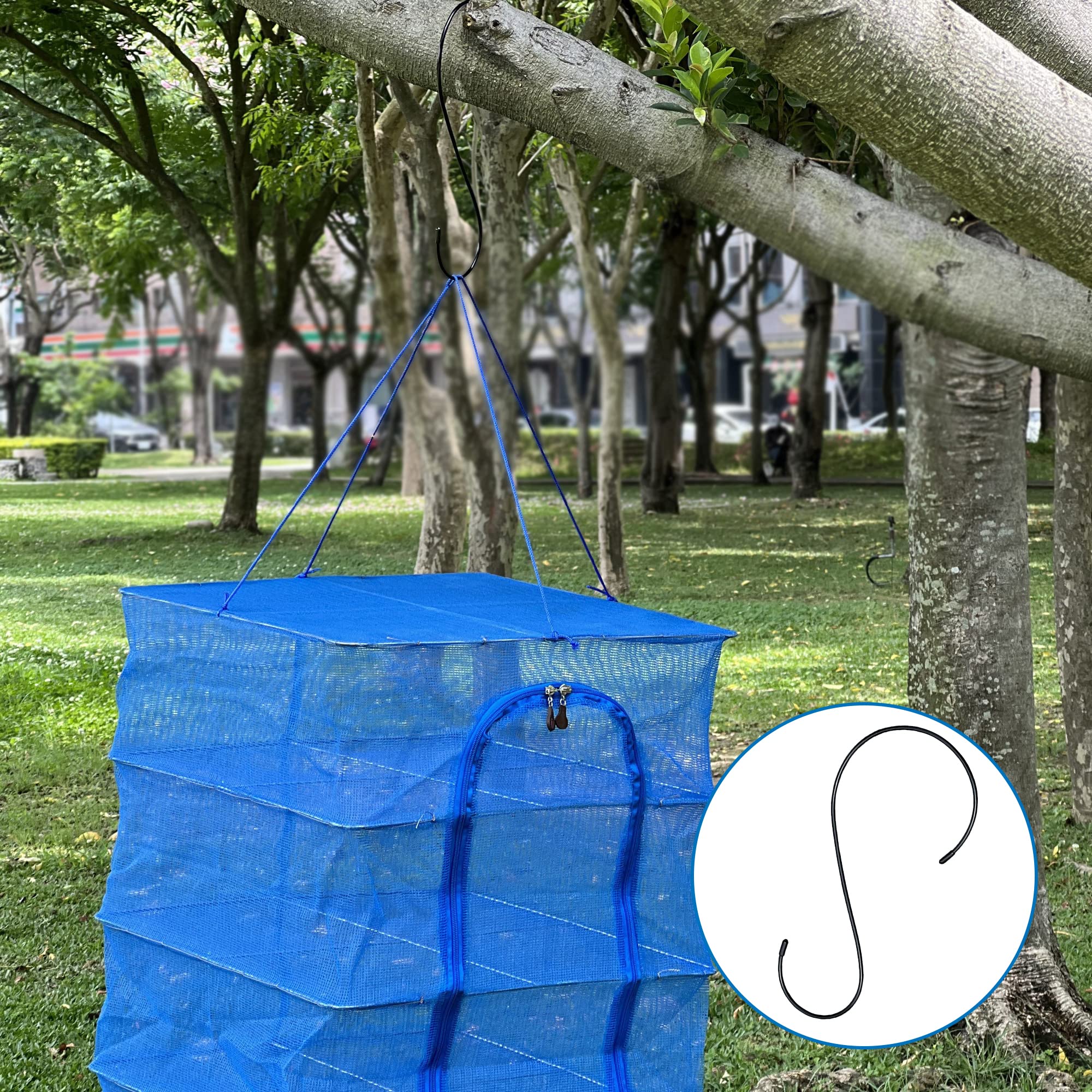 JUJUYACO Bird Feeder Hanging Hook keeps feeders secure