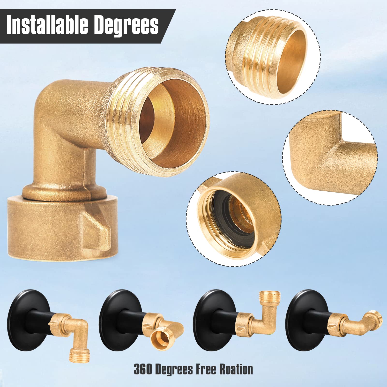 JuKonn outdoor hose fittings endure weather and everyday use for lasting performance.