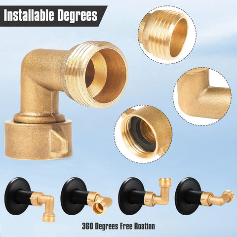 JuKonn outdoor hose fittings endure weather and everyday use for lasting performance.