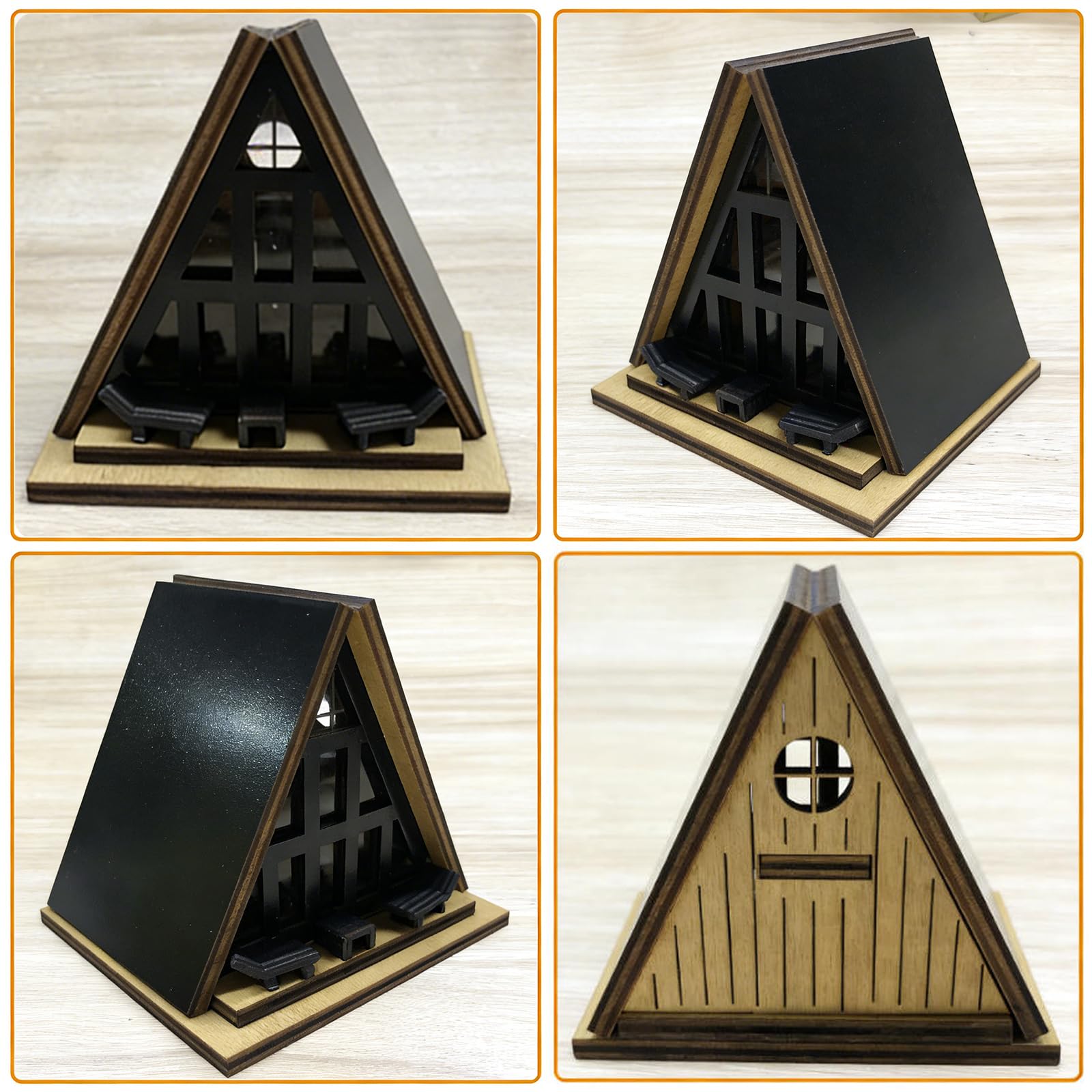 JULEASEL durable wood craftsmanship adds premium feel to this mini cabin.