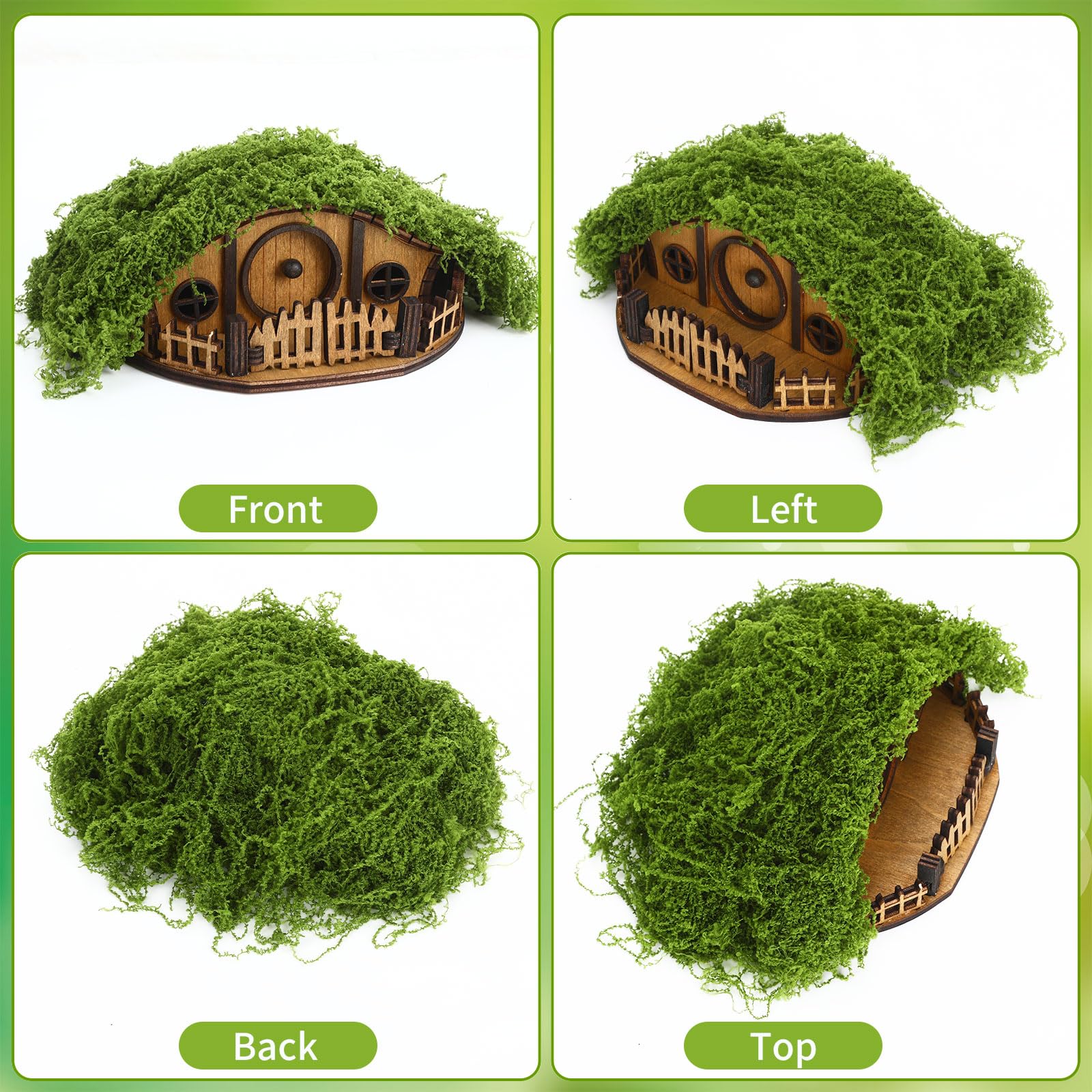 JULEASEL Mosswood Mini Treehouse displayed in a dwarf garden for charming focal points