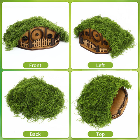 JULEASEL Mosswood Mini Treehouse displayed in a dwarf garden for charming focal points
