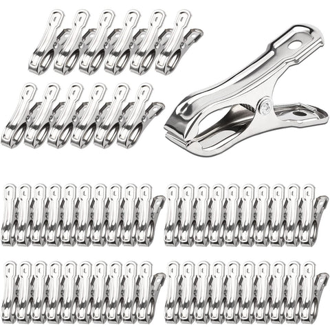 JULMELON garden clips in stainless steel close-up, emphasizing durability and reuse