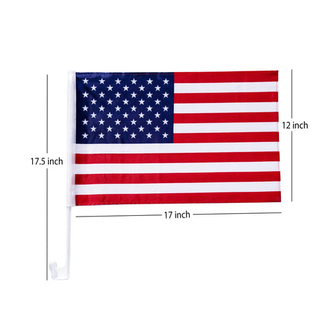 USA flag car window clip by Julysgift, durable polyester for events