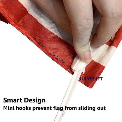 Clip-on flag on a car window by Julysgift for celebrations and events
