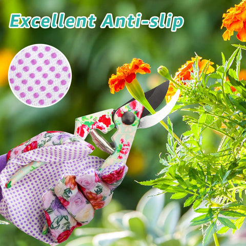 Durable, machine-washable design stands up to frequent garden use.