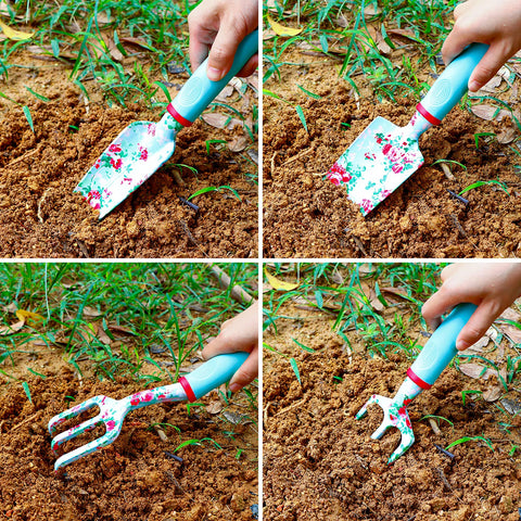 JUMPHIGH trowel and transplanter blue, ideal for precise planting jobs.