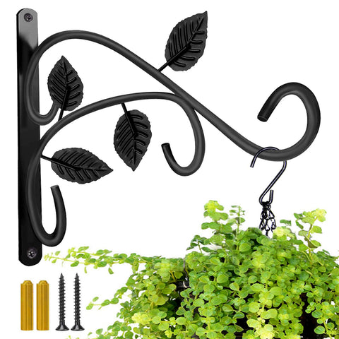 JUNBEI hanging plant bracket wall-mount for stylish indoor and outdoor displays.
