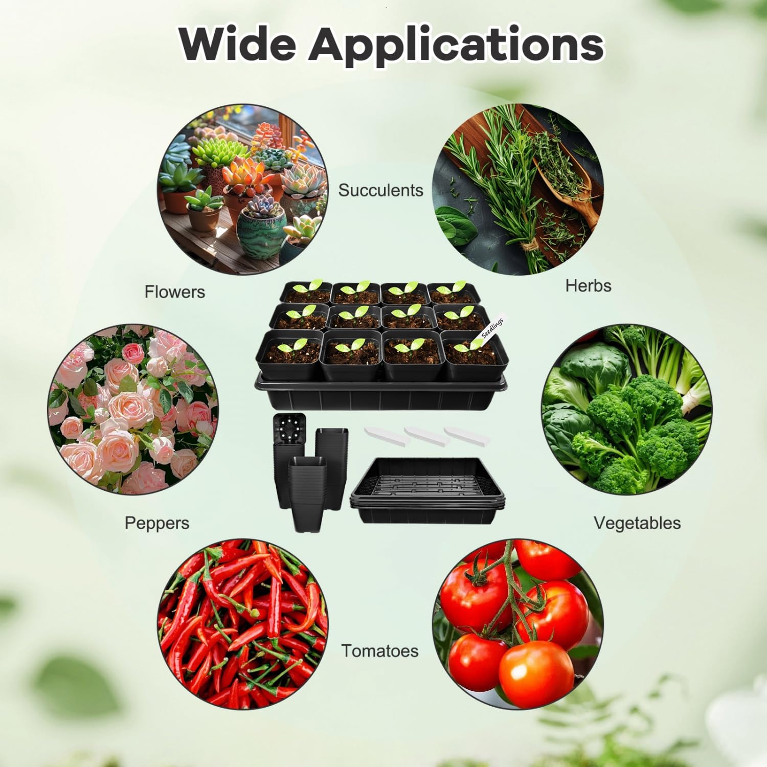 June Fox gardening kit in use for quick seed starting and transplanting.