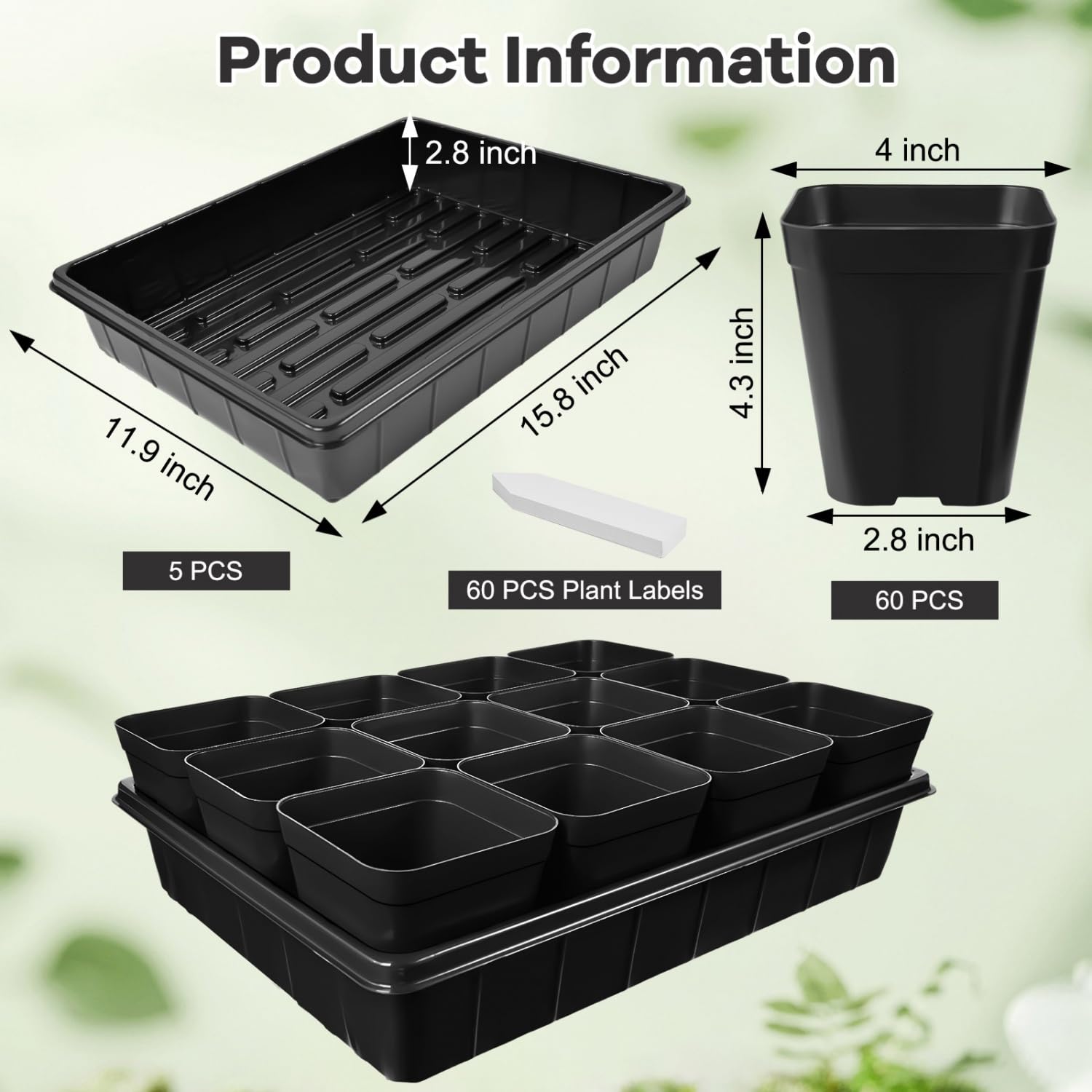 June Fox seed starter tray keeps seedlings organized and easy to transport.