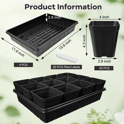 June Fox seed starter tray keeps seedlings organized and easy to transport.