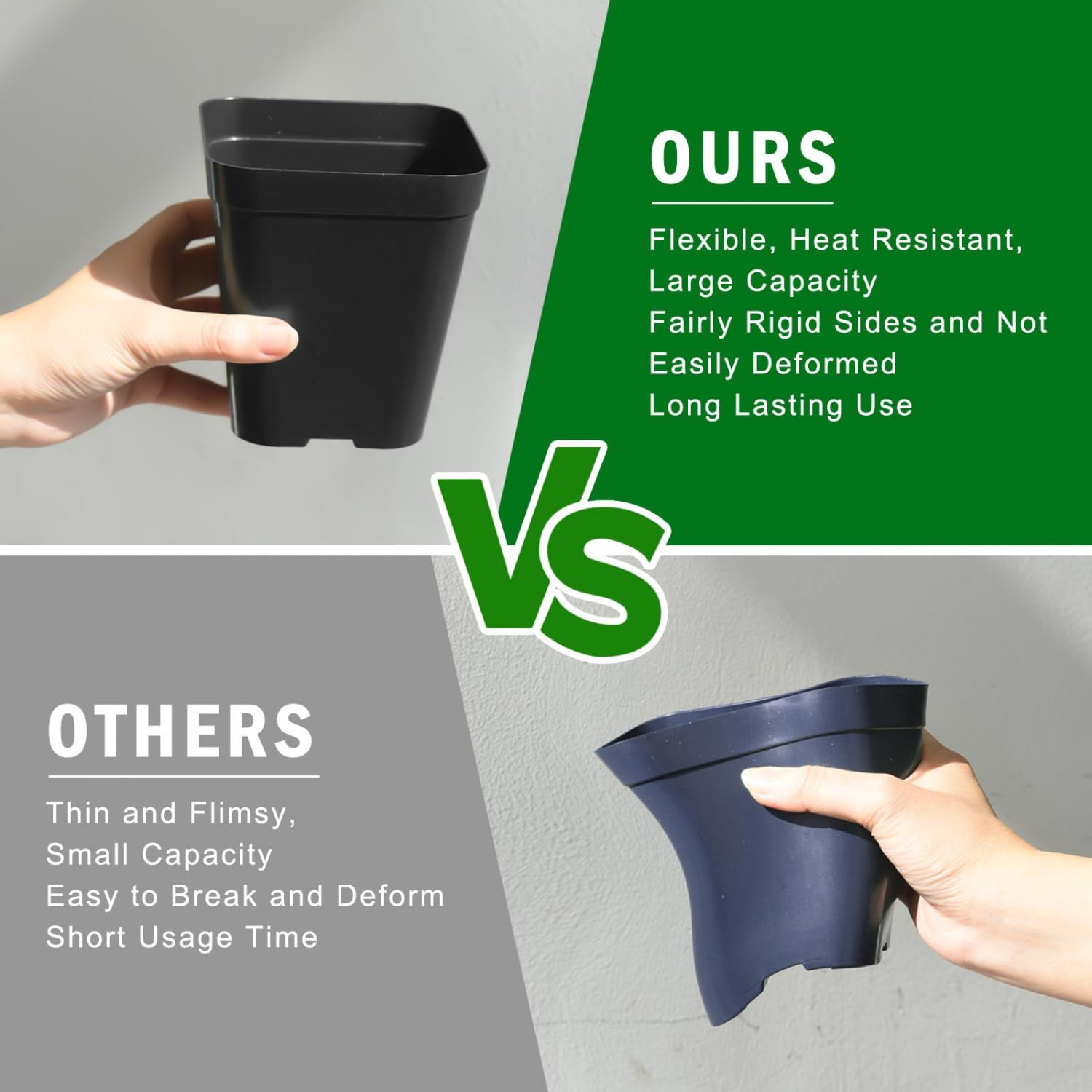 Includes 100 pots and 100 labels for easy garden organization.