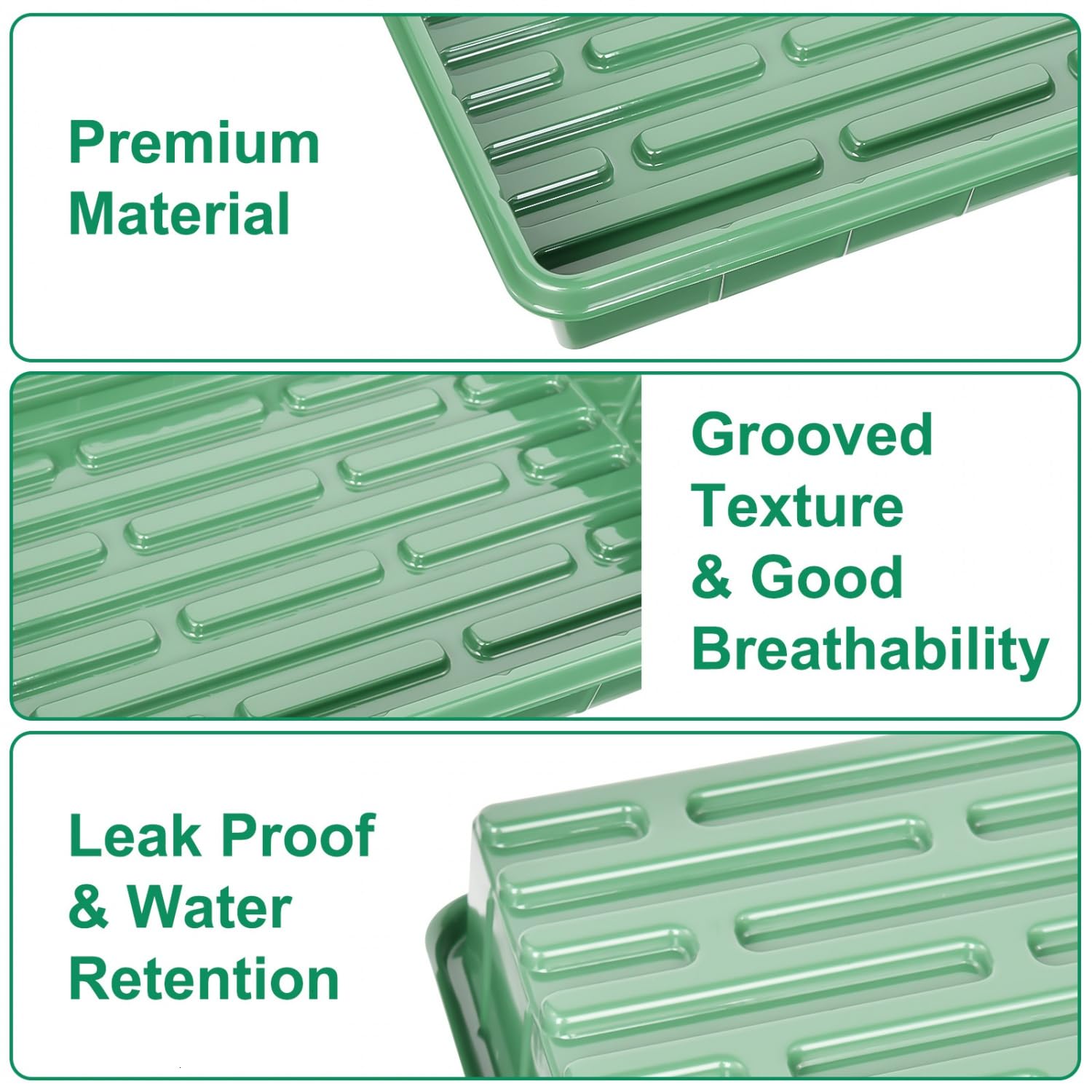 June Fox 60 green plant labels for easy seedling tracking
