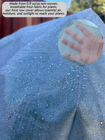 JUNFLYING breathable frost cloth keeps sunlight and air circulating for healthy seedlings.