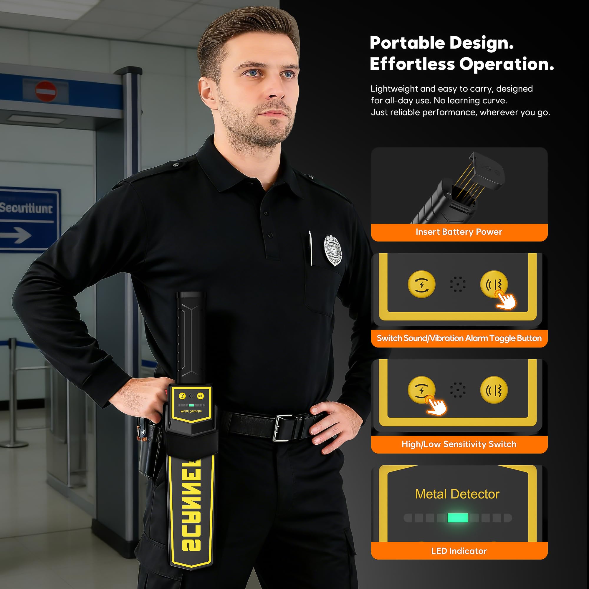 Junforbs 9V battery operation for ready-to-use performance.