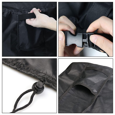 Jungda adjustable drawstring and Velcro bottom for secure windproof fit