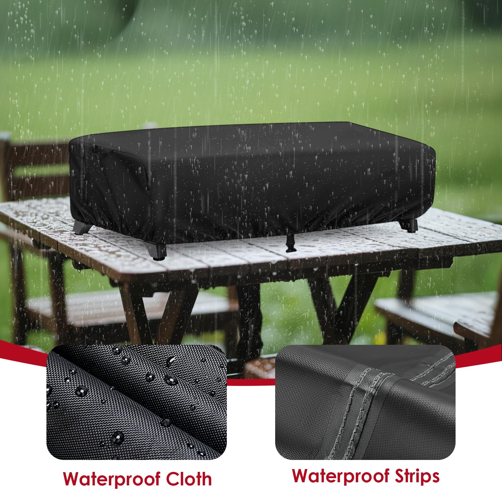 Jungda grill cover bottom locks ensure secure attachment in wind