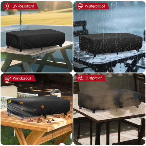 Jungda grill cover easy to clean with damp cloth