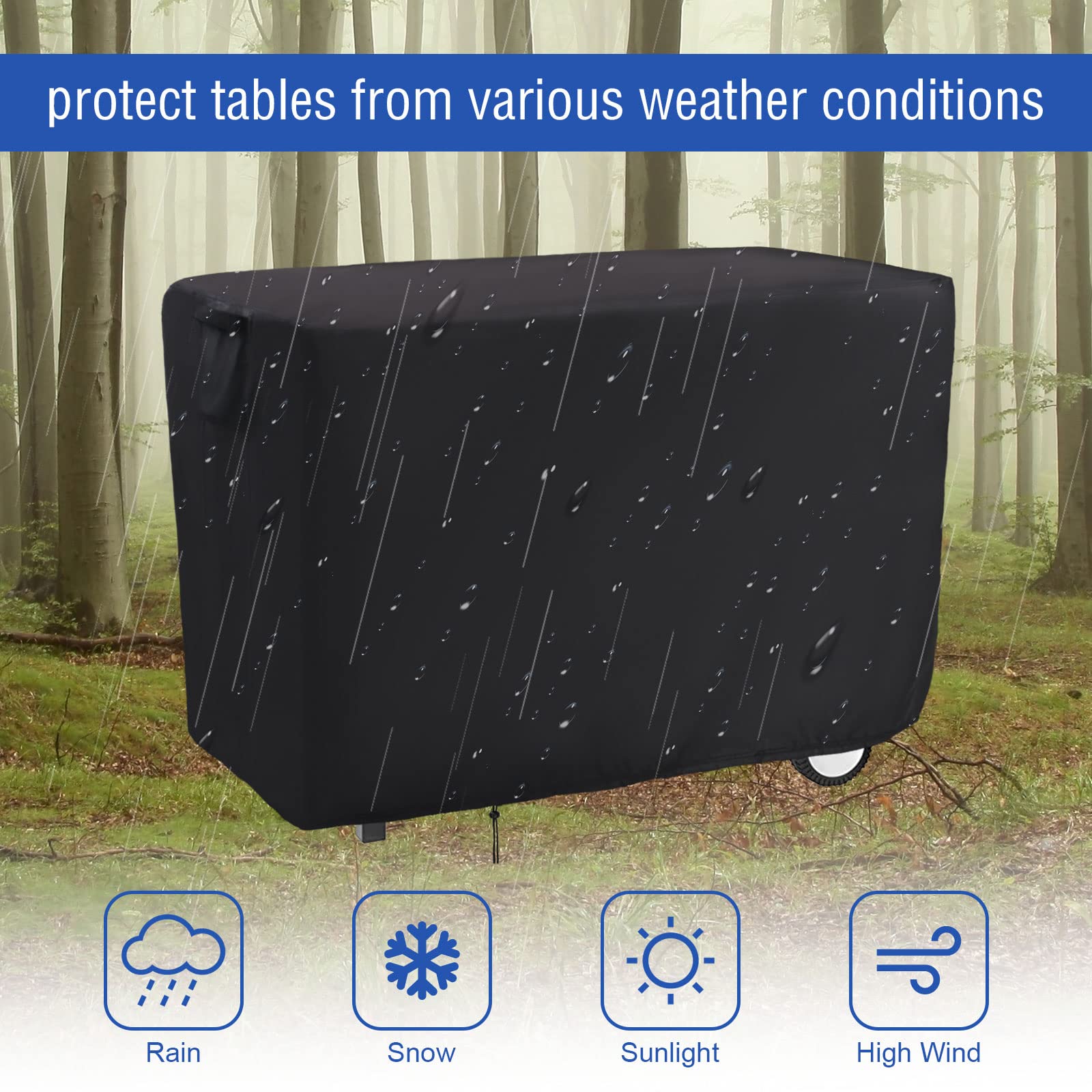 Jungda outdoor cover for grill carts provides top-level protection during rain, sun, and dust