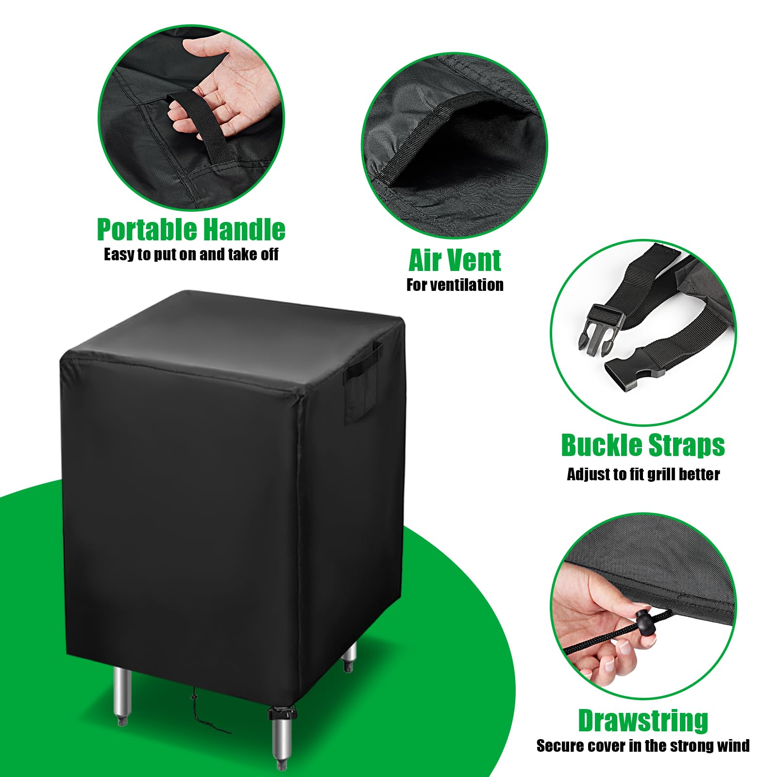 Jungda easy-install design speeds setup after outdoor cooking sessions.