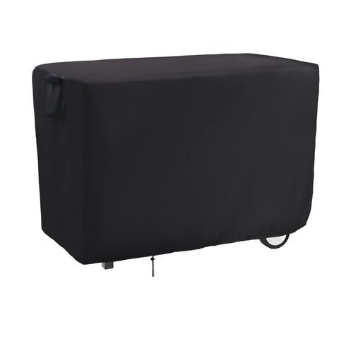 Jungda outdoor prep table cover fitted on a Royal Gourmet cart to guard against rain