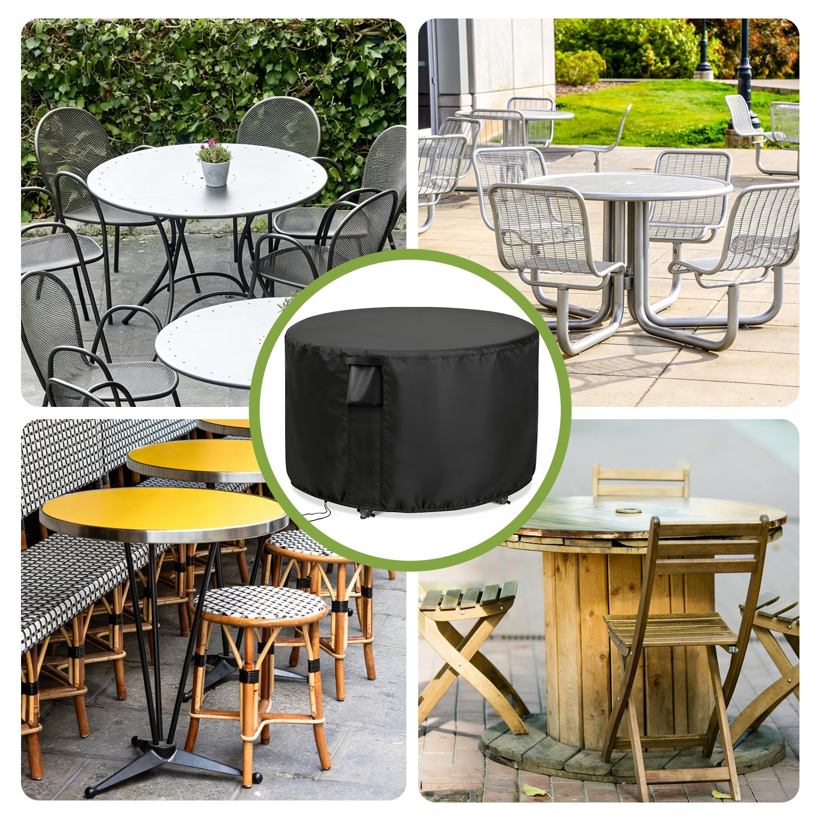 Jungda 42-inch diameter protection complements outdoor living spaces.